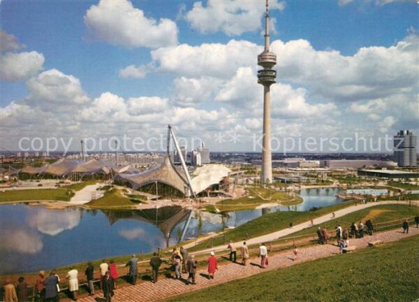 Muenchen Sporthalle Schwimmhalle Olympiaturm