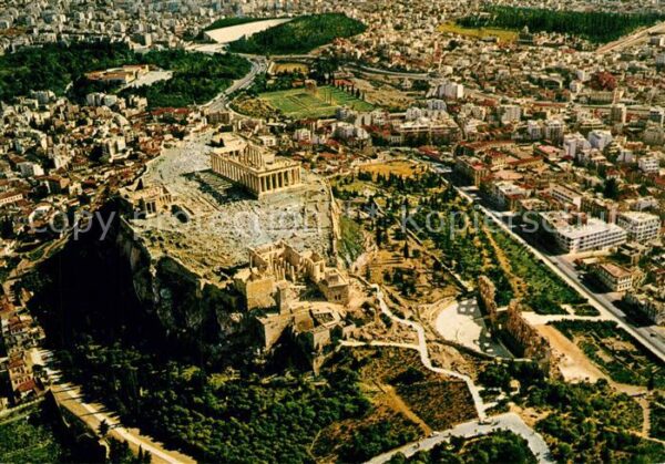Athen Griechenland Fliegeraufnahme Akropolis