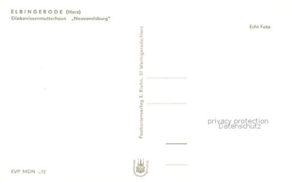 Elbingerode Harz Diakonissenmutterhaus Neuvandsburg – Bild 2
