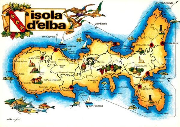 Isola d Elba Lageplan