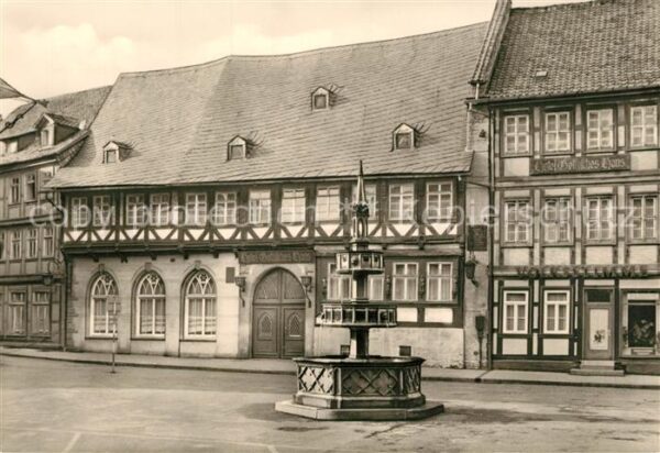 Wernigerode Harz Hotel Gothisches Haus Fachwerk Brunnen