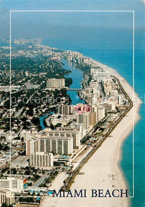 Miami Beach Fliegeraufnahme Strand Hotels