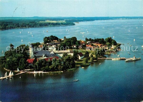 Fraueninsel Chiemsee Kloster Frauenwörth Fliegeraufnahme