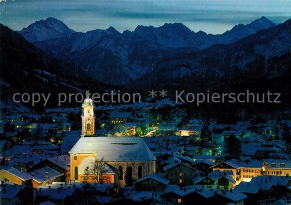 Mittenwald Bayern mit Solstein Erlspitze Reitherspitze