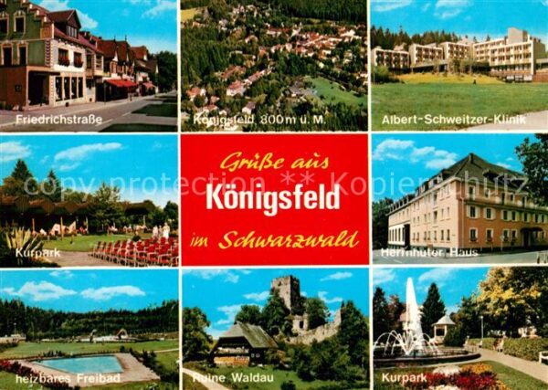 Koenigsfeld Schwarzwald Friedrichstrasse Königsfeld Albert-Schw