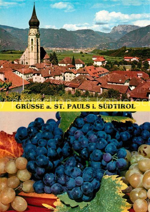 St Pauls Eppan mit Blick gegen Bozen und Schlern