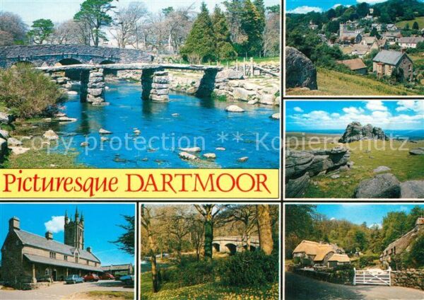 Dartmoor Steinbrücken Kirche
