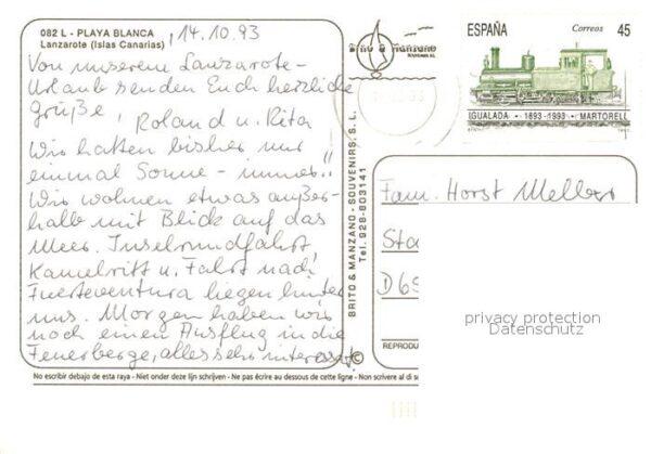 Lanzarote Kanarische Inseln Playa Blanca – Bild 2