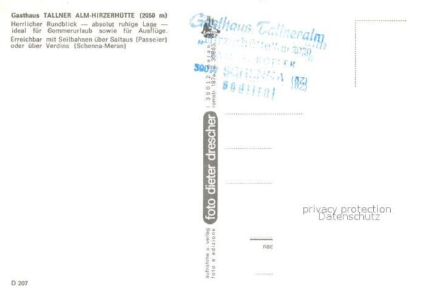 Verdins Gasthaus Tallner Alm Hirzerhütte – Bild 2