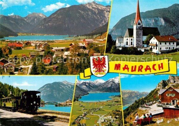 Maurach Achensee Fliegeraufnahme Bahn Kirche