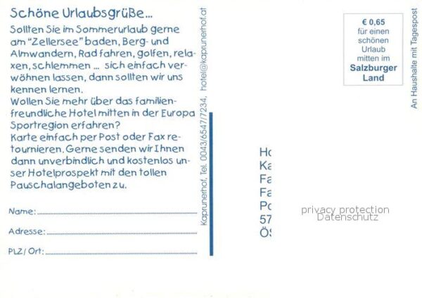 Zell See Hotel Kaprunerhof Golf Baden – Bild 2