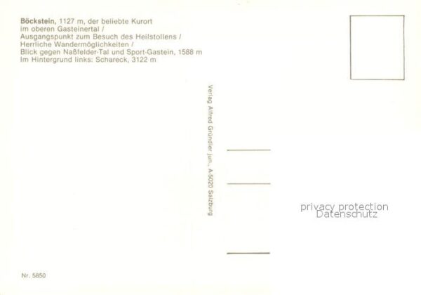 Boeckstein Fliegeraufnahme im Gasteinertal – Bild 2