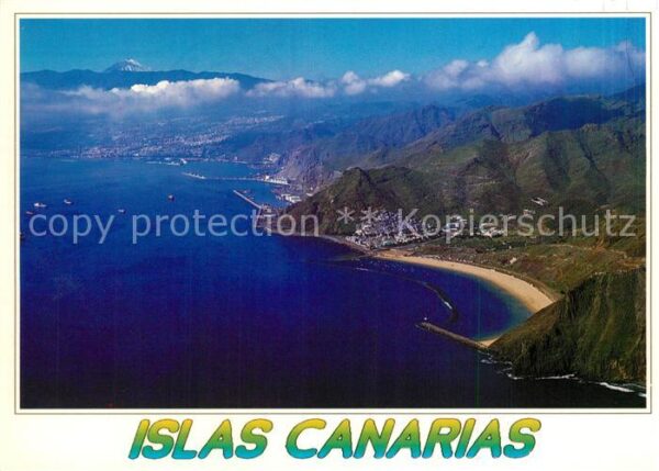 Playa de Las Teresitas Fliegeraufnahme