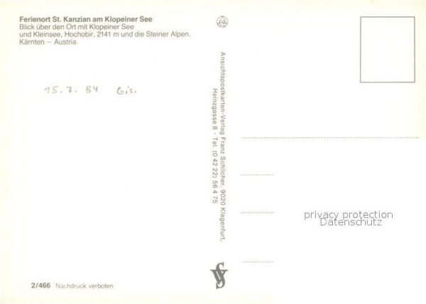 St Kanzian Klopeiner See Fliegeraufnahme am Klopeiner See – Bild 2