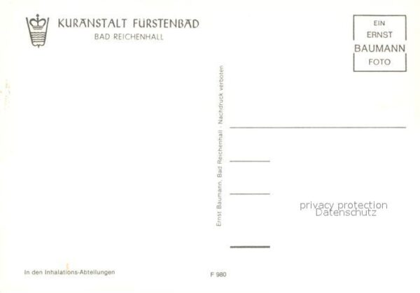 Bad Reichenhall Kuranstalt Fürstenbad – Bild 2