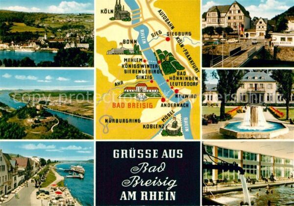 Bad Breisig Lageplan Rheinpartien Brunnen