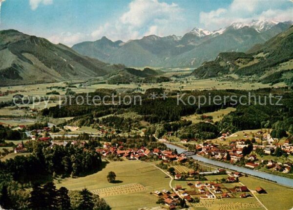 Marquartstein Fliegeraufnahme mit Achental zum Geigel