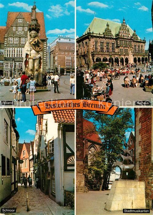 Bremen Roland Rathaus Schnoor Stadtmusikanten