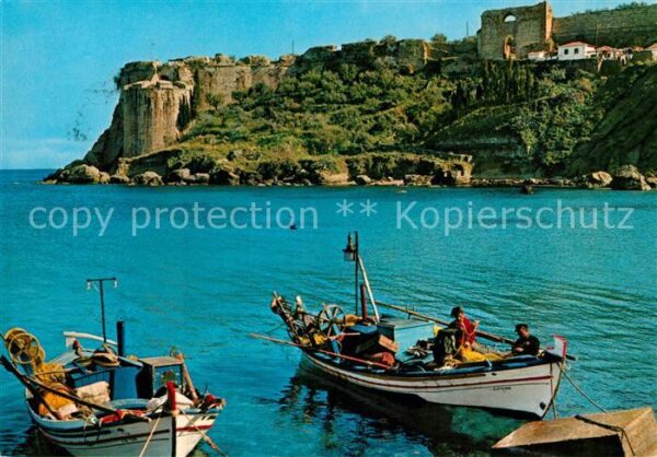 Koroni Fischerbotte und Burg