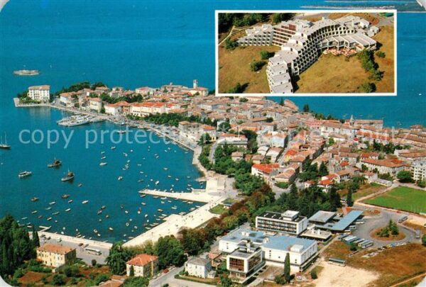 Porec Fliegeraufnahme Hotel Zagreb