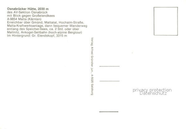 Malta Kaernten Osnabrücker Hütte – Bild 2