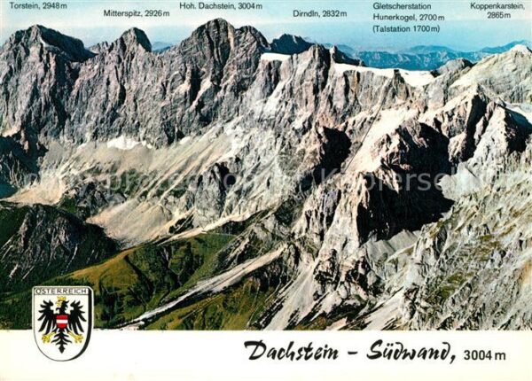 Dachstein Gebirge Fliegeraufnahme