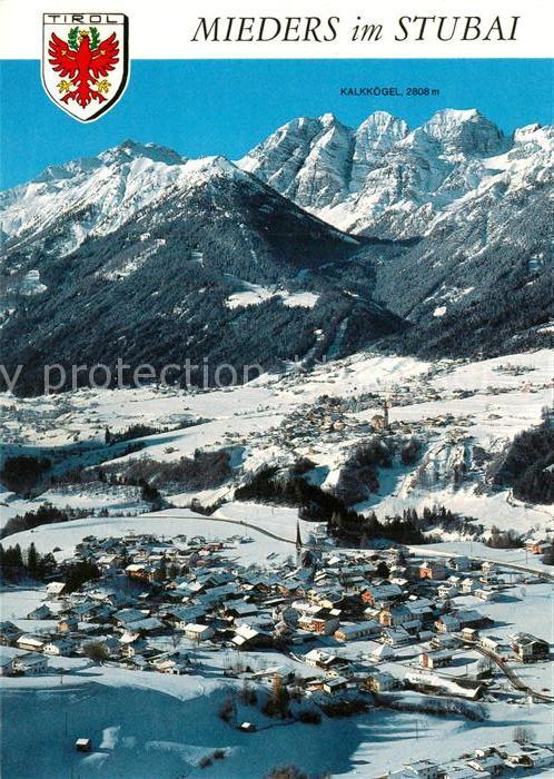 Mieders Tirol Panorama Winterlandschaft