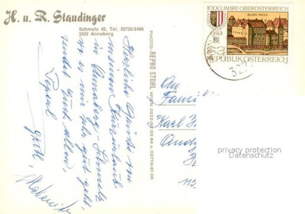 Schmelz Oesterreich Gasthaus Fremdenzimmer Staudinger – Bild 2