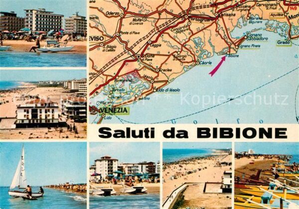 Bibione Strand Hotelanlagen Bootsanlegestelle