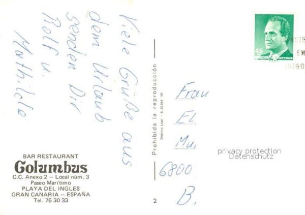 Playa del Ingles Bar Restaurant Columbus – Bild 2