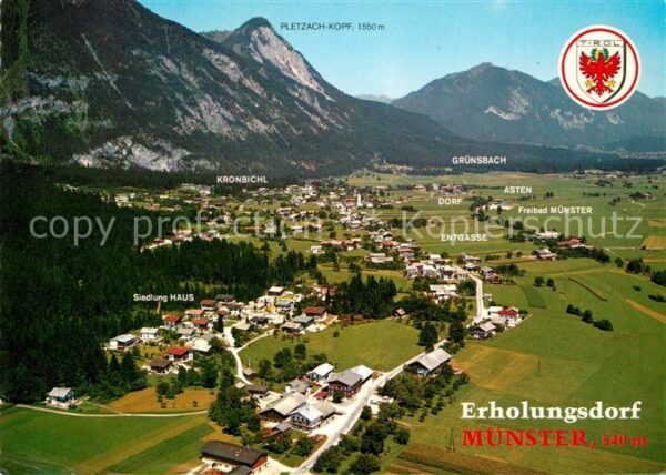 Muenster Tirol Rofangebirge Fliegeraufnahme