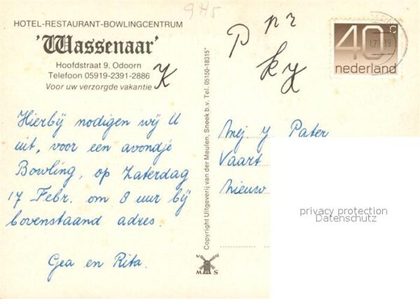 Odoorn Borger Hotel REstaurant Wassenaar – Bild 2