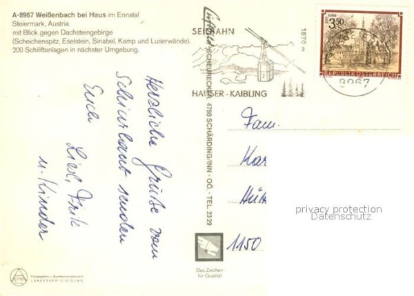 Weissenbach Enns Dachsteingebirge Scheichenspitz Eselste – Bild 2