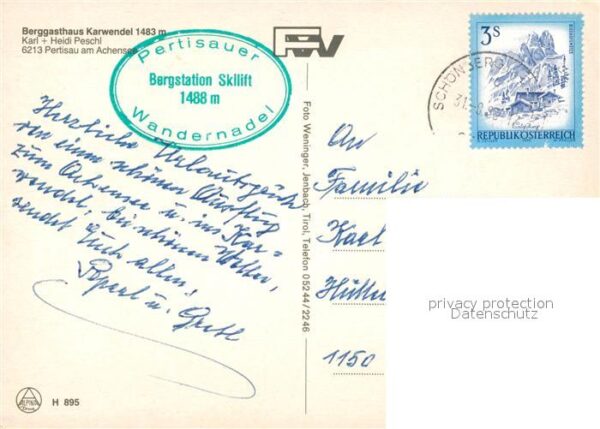 Pertisau Achensee Berggasthaus Karwendel Liftstationen – Bild 2