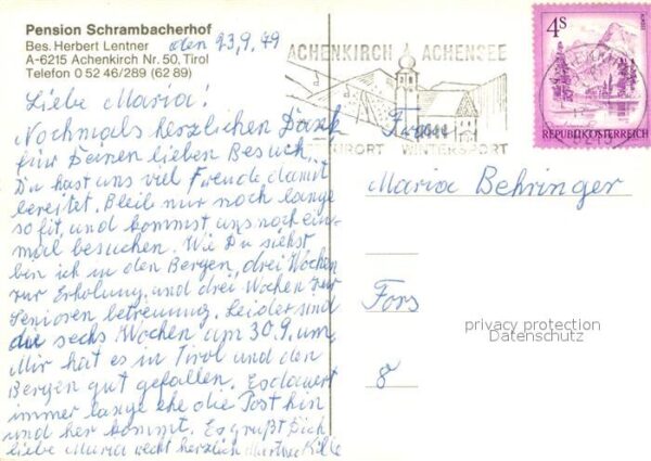 Achenkirch Pension Schrambacherhof – Bild 2