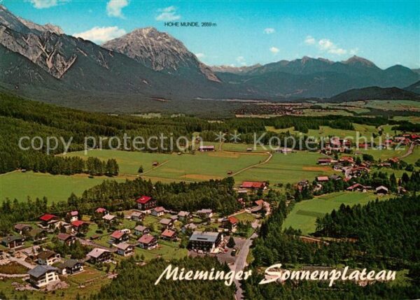 Obsteig Tirol Fliegeraufnahme Mieminger Sonnenplateau