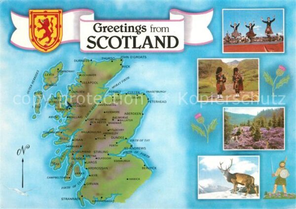 Schottland Kyle Touristenkarte