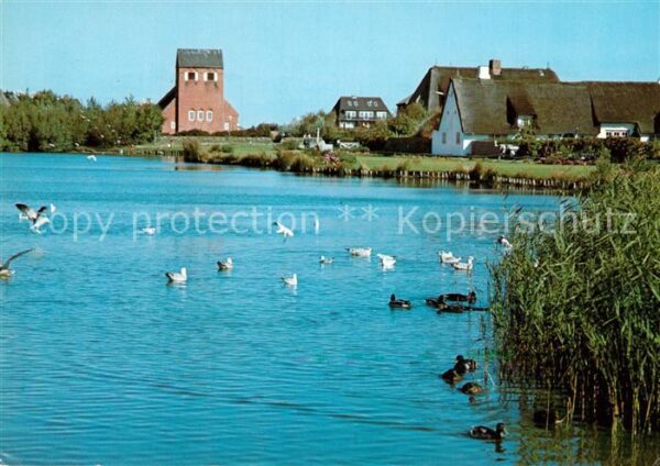 Wenningstedt Sylt Dorfteich Kirche