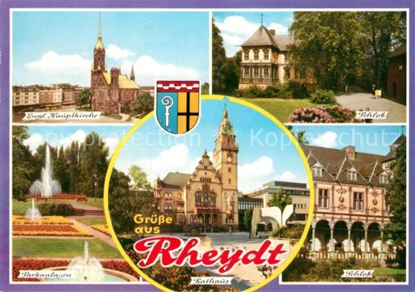 Rheydt Englische Hauptkirche Schloss Rathaus P