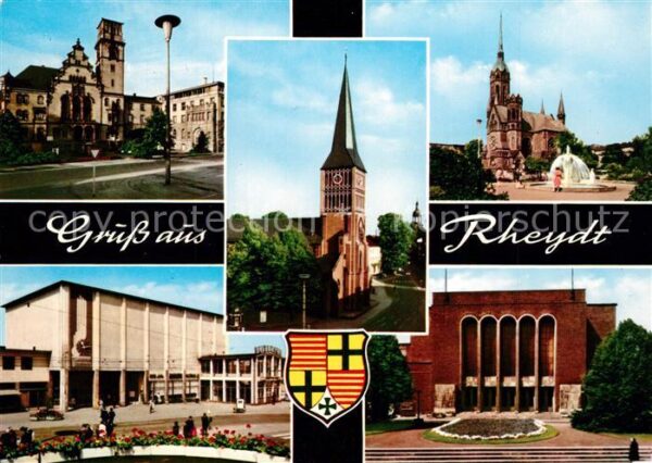Rheydt Rathaus Kirchen Hauptbahnhof