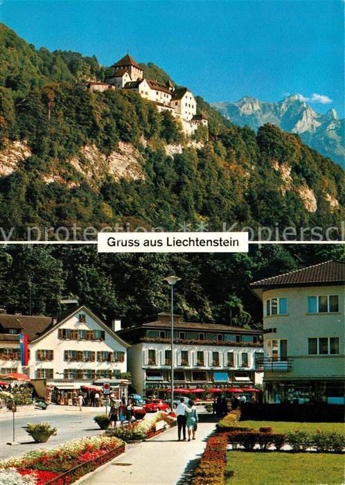 Vaduz Stadtansicht Schloss