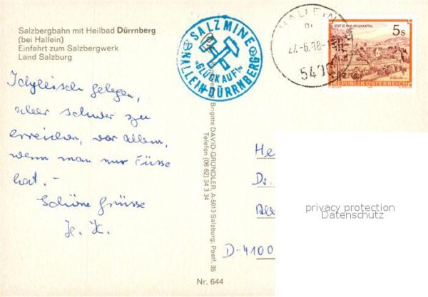 Duerrnberg Hallein Salzbergbahn Salzbergwerk Kirche – Bild 2