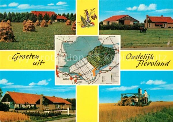 Flevoland Getreideernte Oostelijk