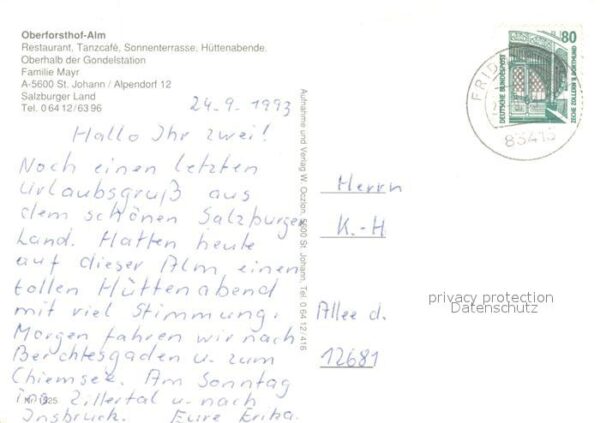 Alpendorf St Johann Oberforsthof Alm Restaurant Hüttenabend – Bild 2