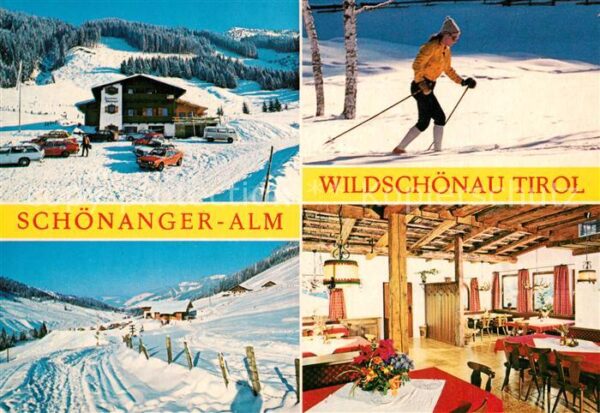 Wildschoenau Tirol Schönanger Alm Winter