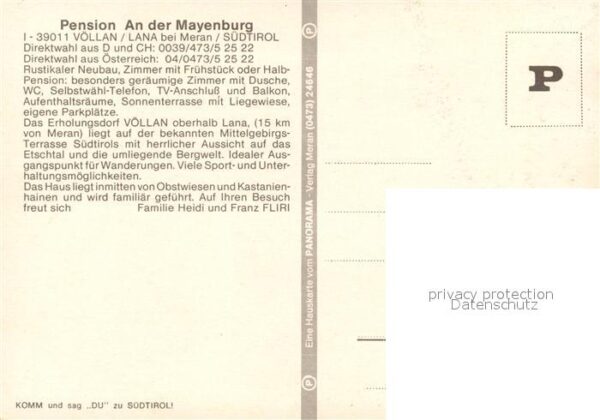 Voellan Lana Pension an der Mayenburg – Bild 2