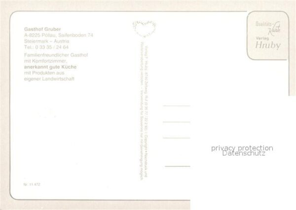 Poellau Gasthof Gruber – Bild 2