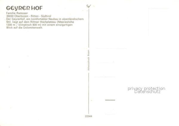 Oberbozen Ritten Geyrer Hof – Bild 2