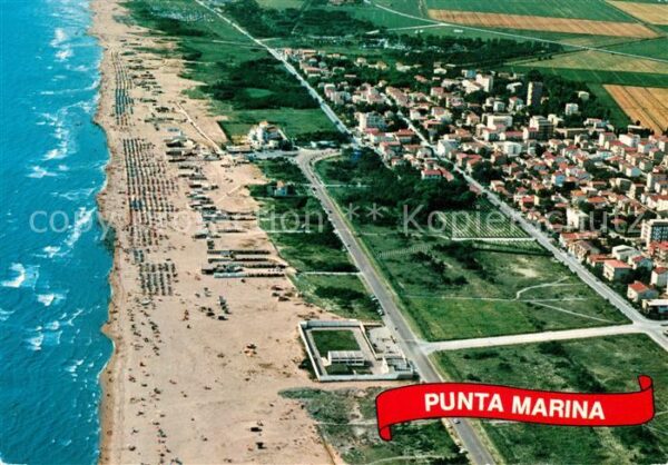 Punta Marina Terme Spiaggia e panorama veduta aerea