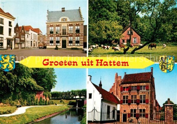Hattem Zwolle Rathaus Kanal Bauernhaus Viehweide Alte